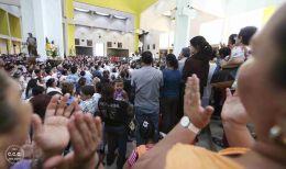 Así fue la bajada de la venerada Imágen de la Sangre de Cristo