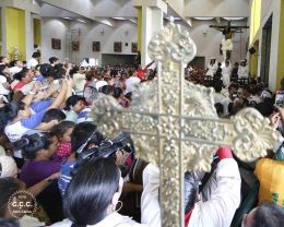 Así fue la bajada de la venerada Imágen de la Sangre de Cristo