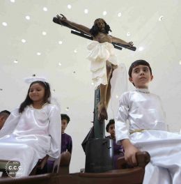 Así fue la bajada de la venerada Imágen de la Sangre de Cristo