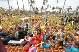 Domingo de Ramos en la Catedral de Managua