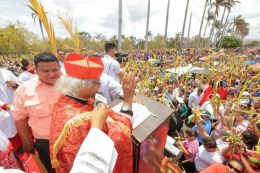 Domingo de Ramos en la Catedral de Managua