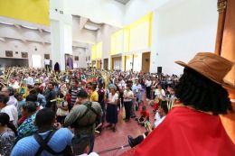 Domingo de Ramos en la Catedral de Managua