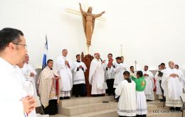Misa Crismal en la Catedral de Managua