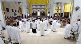 Misa Crismal en la Catedral de Managua