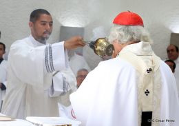 Misa Crismal en la Catedral de Managua