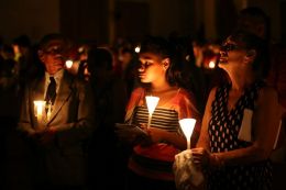 Vigilia Pascual en Catedral de Managua