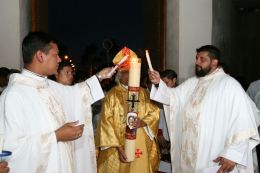 Vigilia Pascual en Catedral de Managua