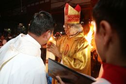 Vigilia Pascual en Catedral de Managua