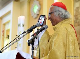 Cardenal Brenes celebra misa de Domingo de Resurrección