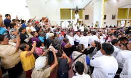La Sangre de Cristo regresa a su morada en Catedral de Managua