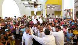 La Sangre de Cristo regresa a su morada en Catedral de Managua