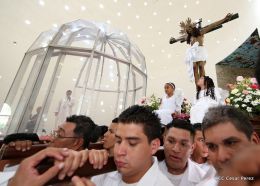 La Sangre de Cristo regresa a su morada en Catedral de Managua