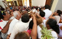 La Sangre de Cristo regresa a su morada en Catedral de Managua