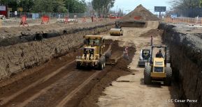 Así avanzan las obras de construcción del Paso a Desnivel Las Piedrecitas