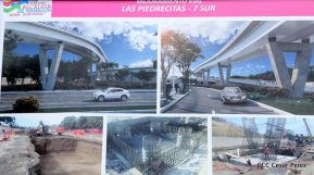 Así avanzan las obras de construcción del Paso a Desnivel Las Piedrecitas