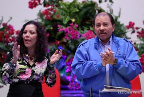 Daniel y Rosario presiden Homenaje al Comandante Tomás Borge Martínez