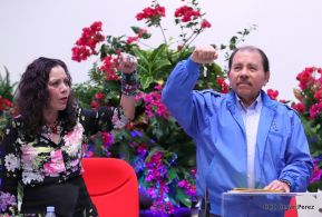 Daniel y Rosario presiden Homenaje al Comandante Tomás Borge Martínez