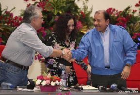 Daniel y Rosario presiden Homenaje al Comandante Tomás Borge Martínez