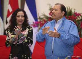 Daniel y Rosario presiden Homenaje al Comandante Tomás Borge Martínez