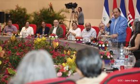 Daniel y Rosario presiden Homenaje al Comandante Tomás Borge Martínez