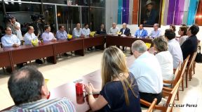 Presidente Daniel sostiene reunión con Grupo Regional Lafise 