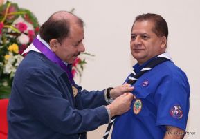 Daniel y Rosario presiden conmemoración del 100 aniversario del Movimiento Scout en Nicaragua