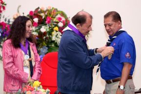 Daniel y Rosario presiden conmemoración del 100 aniversario del Movimiento Scout en Nicaragua