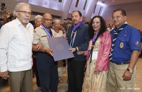 Daniel y Rosario presiden conmemoración del 100 aniversario del Movimiento Scout en Nicaragua
