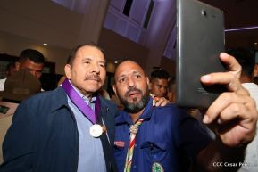Daniel y Rosario presiden conmemoración del 100 aniversario del Movimiento Scout en Nicaragua