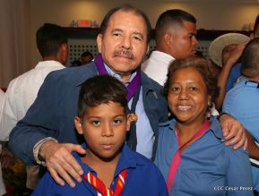 Daniel y Rosario presiden conmemoración del 100 aniversario del Movimiento Scout en Nicaragua