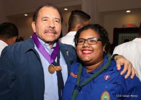Daniel y Rosario presiden conmemoración del 100 aniversario del Movimiento Scout en Nicaragua