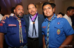 Daniel y Rosario presiden conmemoración del 100 aniversario del Movimiento Scout en Nicaragua