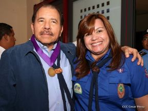 Daniel y Rosario presiden conmemoración del 100 aniversario del Movimiento Scout en Nicaragua