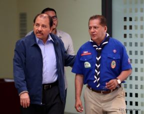 Daniel y Rosario presiden conmemoración del 100 aniversario del Movimiento Scout en Nicaragua