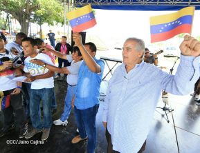 Juventud Sandinista expresa solidaridad con Revolución Bolivariana 