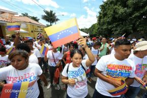 Juventud Sandinista expresa solidaridad con Revolución Bolivariana 