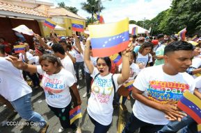 Juventud Sandinista expresa solidaridad con Revolución Bolivariana 