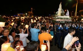 Catedral de Managua se ilumina para conmemorar centenario de la aparición de Virgen de Fátima