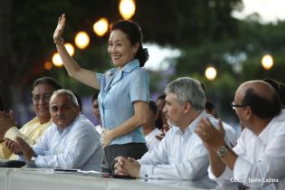 Presidente Daniel recibe Antorcha Centroamericana