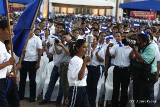 Presidente Daniel recibe Antorcha Centroamericana