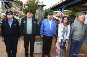 Daniel y Rosario presiden acto del 122 Aniversario del Natalicio del General Sandino