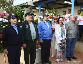 Daniel y Rosario presiden acto del 122 Aniversario del Natalicio del General Sandino