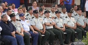 Daniel y Rosario presiden acto del 122 Aniversario del Natalicio del General Sandino