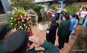 Daniel y Rosario presiden acto del 122 Aniversario del Natalicio del General Sandino