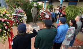 Daniel y Rosario presiden acto del 122 Aniversario del Natalicio del General Sandino