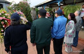 Daniel y Rosario presiden acto del 122 Aniversario del Natalicio del General Sandino