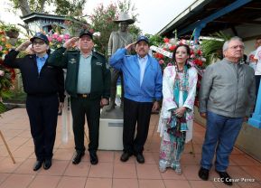 Daniel y Rosario presiden acto del 122 Aniversario del Natalicio del General Sandino