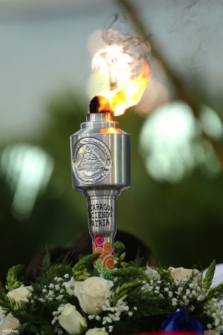 Presidente Daniel recibe Antorcha Centroamericana