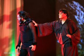 Presentación de la ópera "El Lobo y el Santo" en el Teatro Rubén Darío