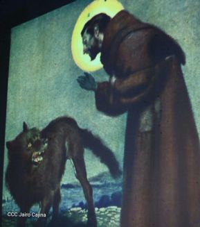 Presentación de la ópera "El Lobo y el Santo" en el Teatro Rubén Darío